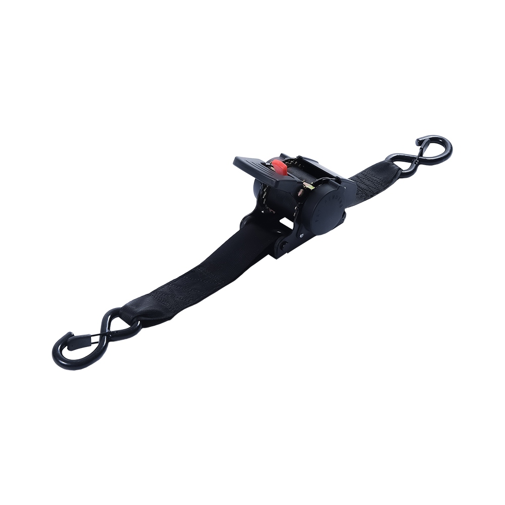 2inch Adjustable Auto Retractable Cargo Lashing Straps na may Safety S Hook