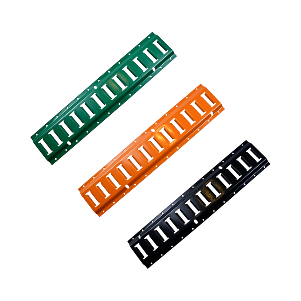 Color Powder Coated Steel Horizontal Bolt-On E Track Tie Down Rail sa Mga Trailer at Truck