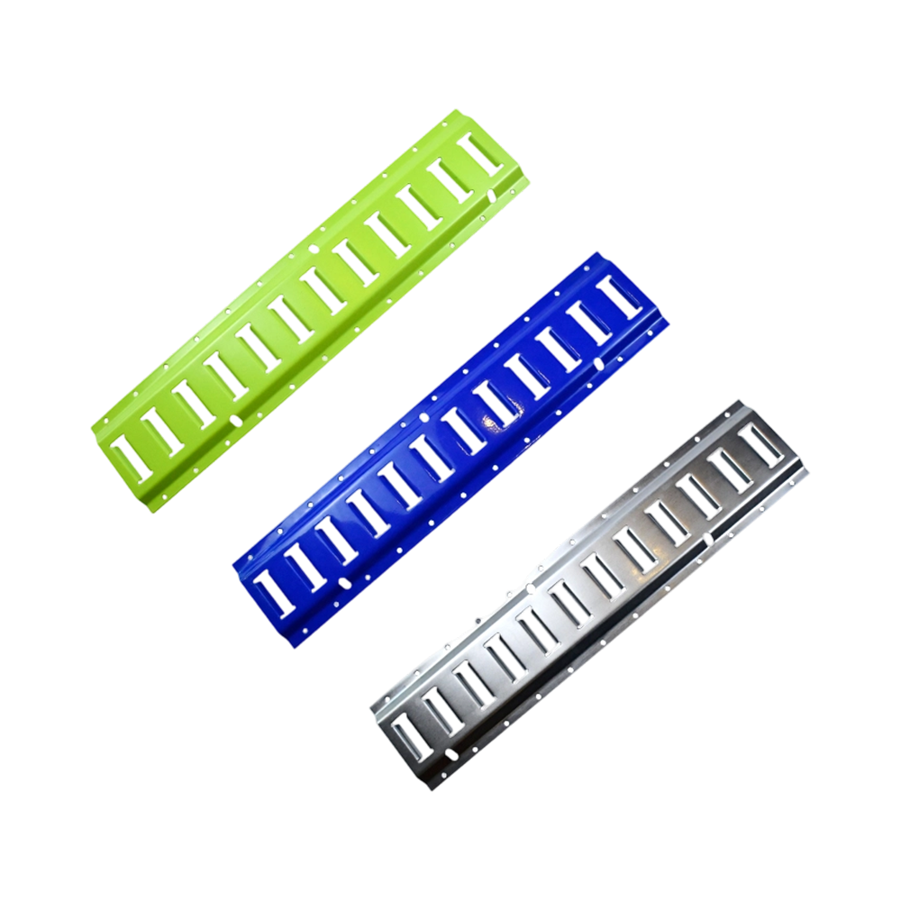 Color Powder Coated Steel Horizontal Bolt-On E Track Tie Down Rail sa Mga Trailer at Truck