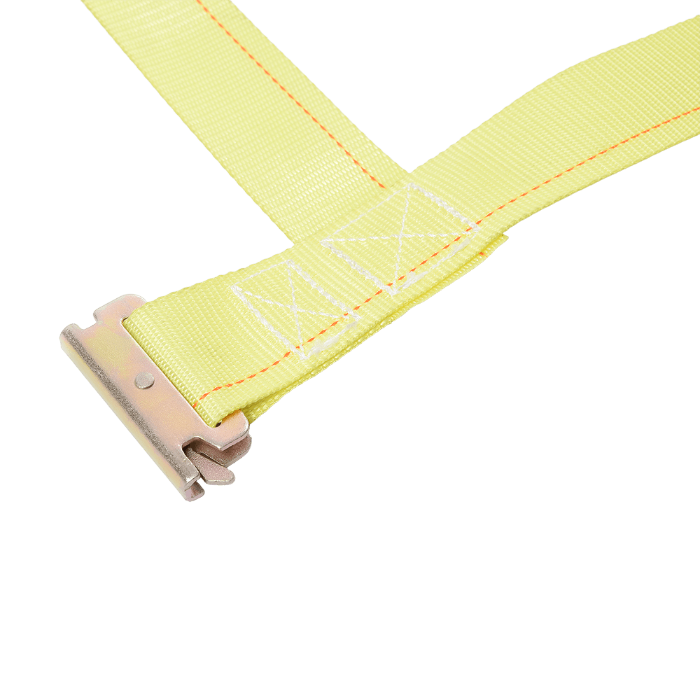 Polyester Webbing Cargo Nets na may Ratchet Buckles Trailer Straps at E Hook