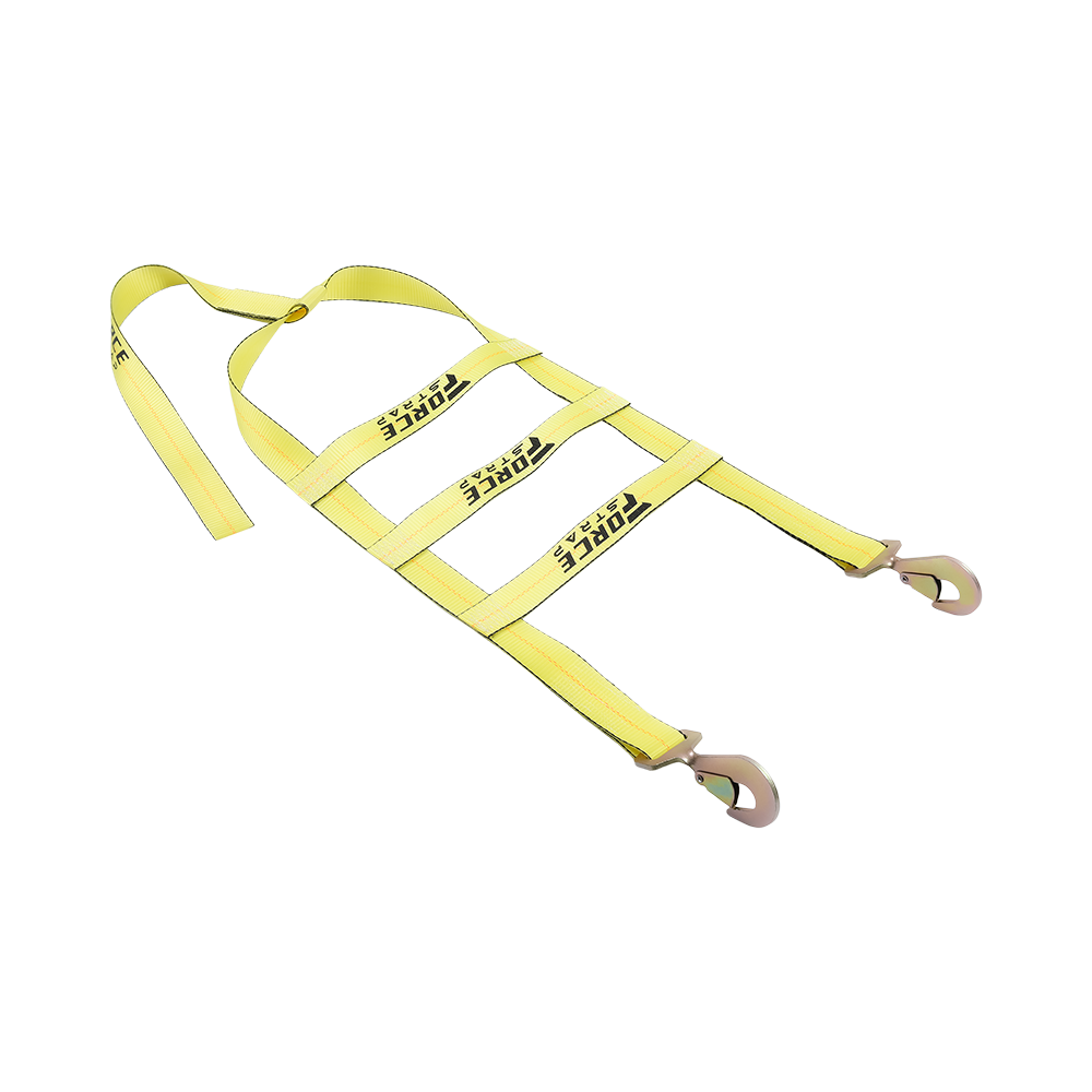 2 pulgadang Tow Dolly Basket Straps Naaayos na Tow Dolly Wheel Net