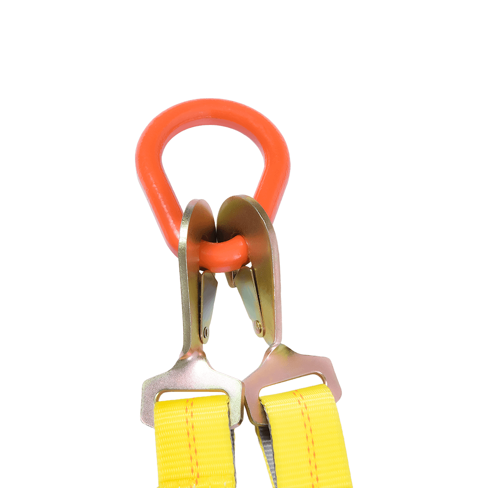 Ratcheting J-Hook Tie-Down V-Strap Design RTJ Multi-Point Hook para sa Tow Truck Use