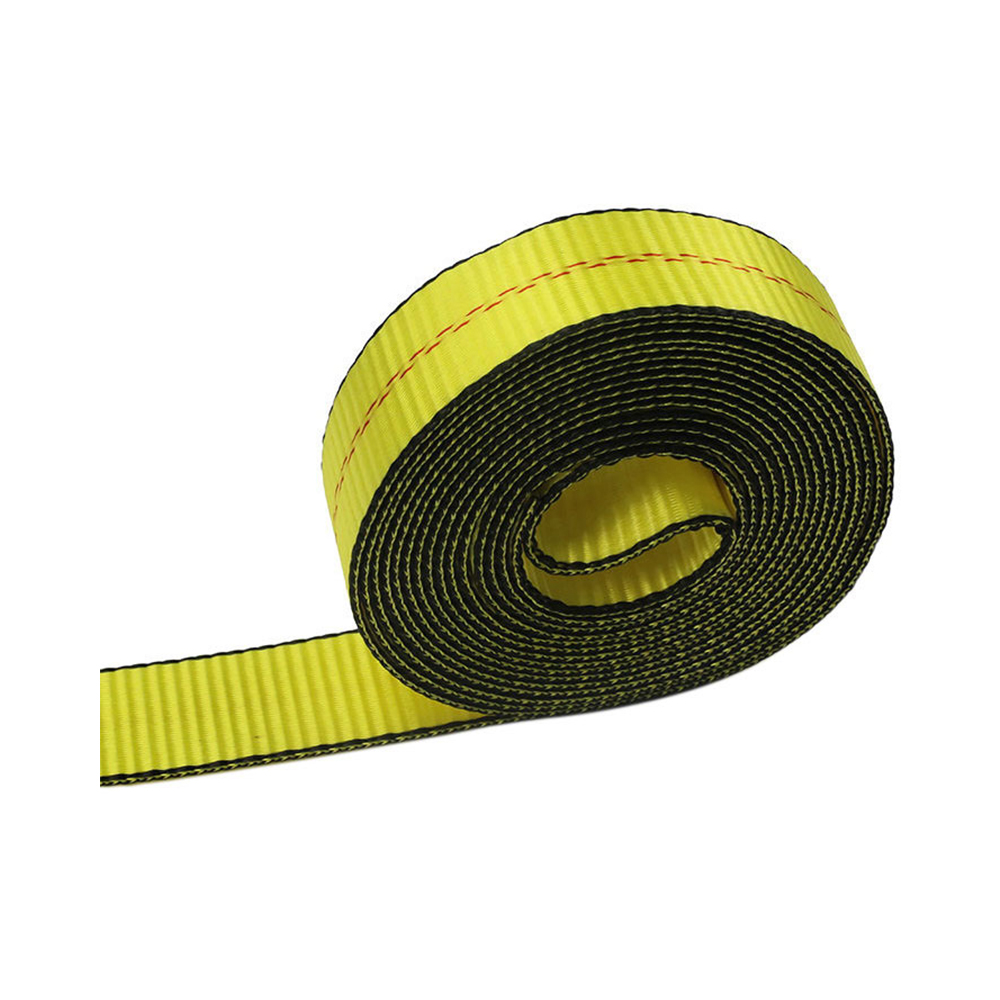 2inch Yellow Winch Strap na May Dobleng J-Hook