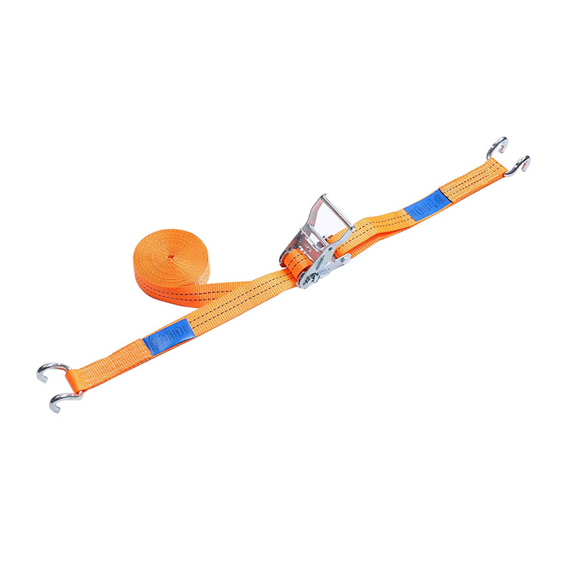 White Zinc Short Steel Handle 2T Ratchet Strap U hook Dinisenyo para sa Flatbed Truck Cargo Transport