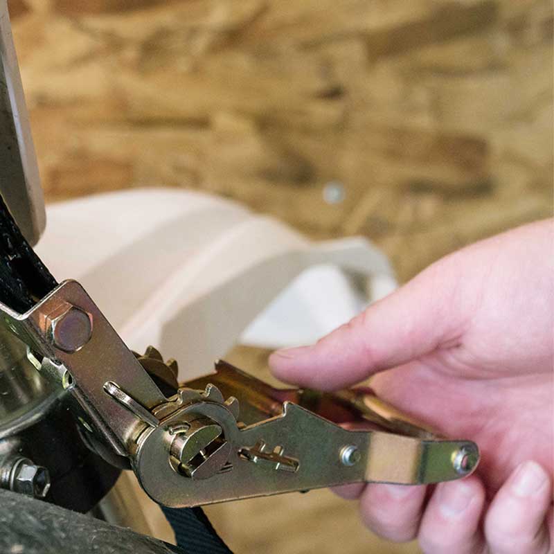1'' X 7' Mini Motorcycle Ratchet Strap na May S Hooks