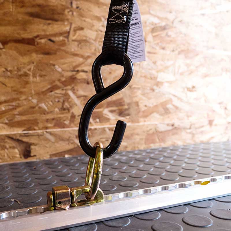 1'' X 7' Mini Motorcycle Ratchet Strap na May S Hooks