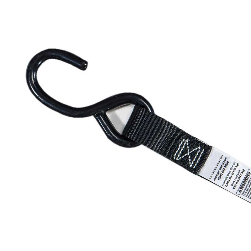 1'' X 7' Mini Motorcycle Ratchet Strap na May S Hooks