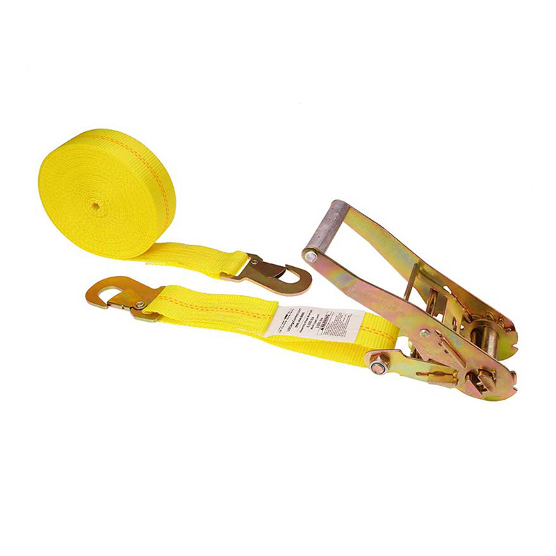 2' X 27' Ratchet Strap na May Flat Snap Hooks