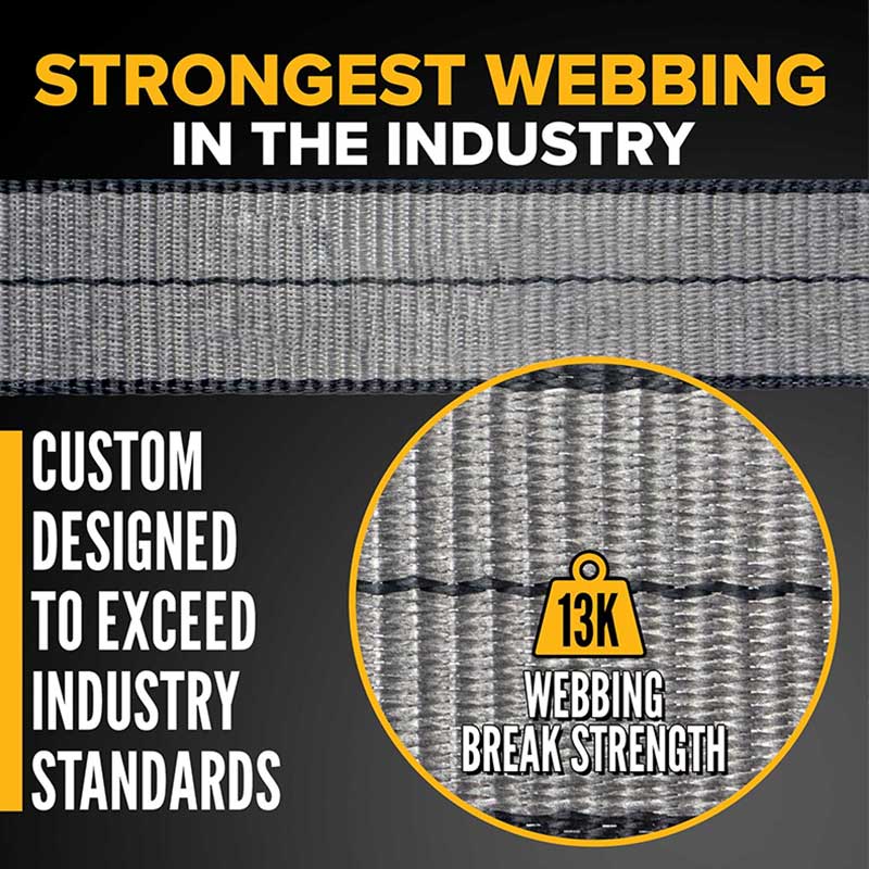 Blackline 2' X 30' Heavy-Industry Ratchet Strap na May Chain Extension