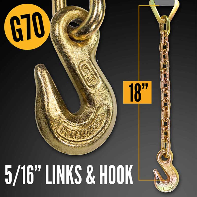 Blackline 2' X 30' Heavy-Industry Ratchet Strap na May Chain Extension