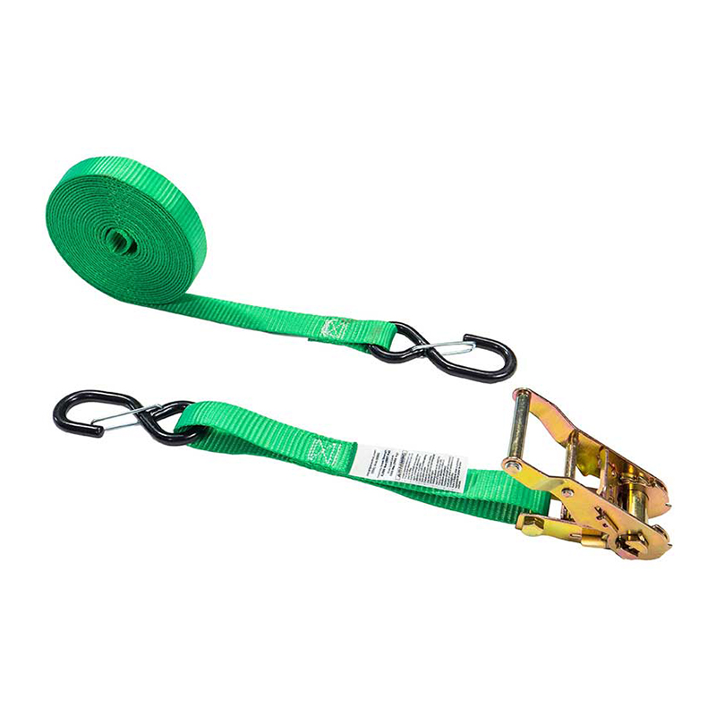 1''X 6' High Tenacity Motorcycle Ratchet Tie Down Strap Na May 12' Sewn Loop