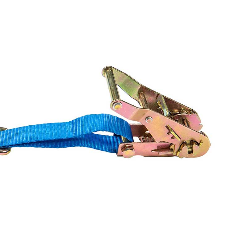 Customized Logo 1'' X 15' Ratchet Strap na may J-Hook At D-Ring