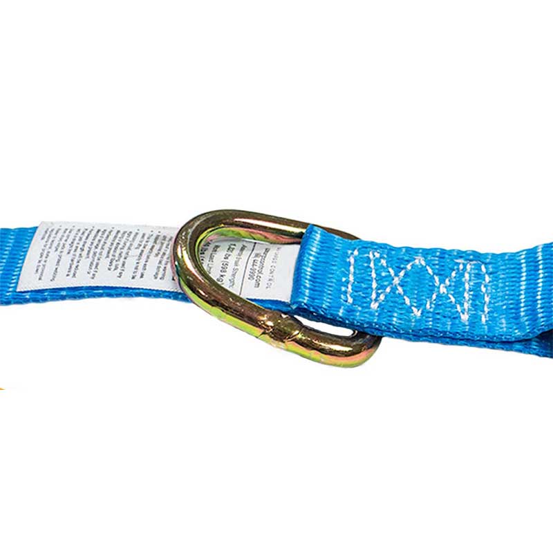 Customized Logo 1'' X 15' Ratchet Strap na may J-Hook At D-Ring