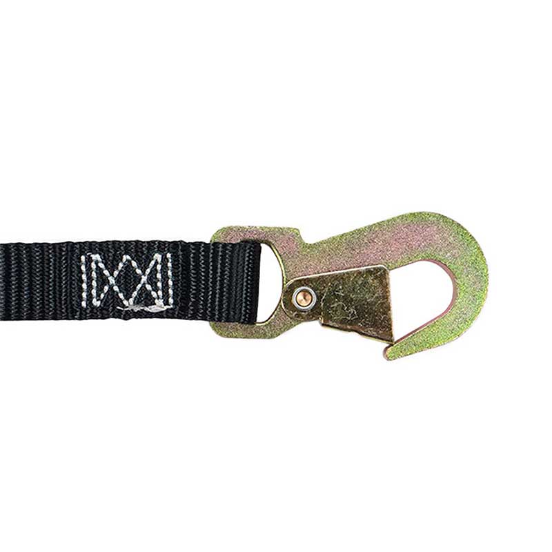 1'' X 6' Polyester Ratchet Buckle Strap na may Flat Snap Hooks