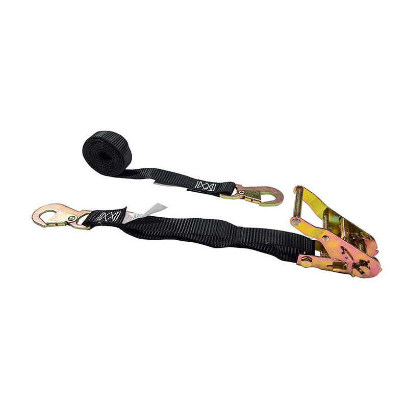 1'' X 6' Polyester Ratchet Buckle Strap na may Flat Snap Hooks
