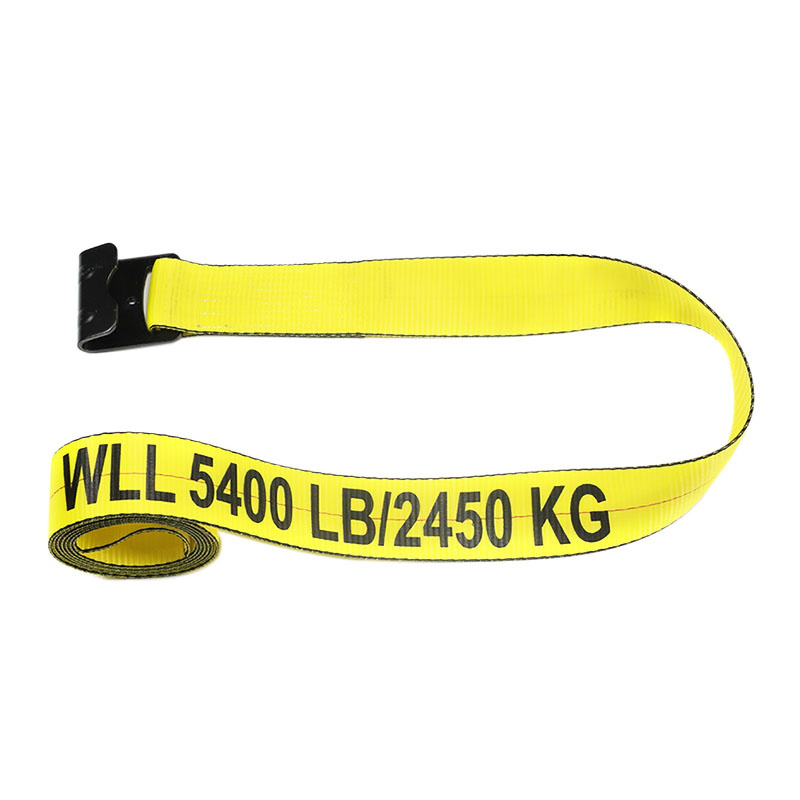 3 pulgadang Heavy Duty Ratchet Strap na may Flat Hook para sa Trailer Truck