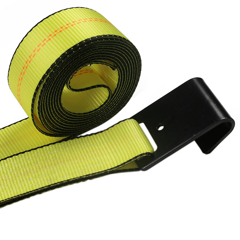 2'' Flat Hook Ratchet Straps para sa Trailer Truck Load Securement