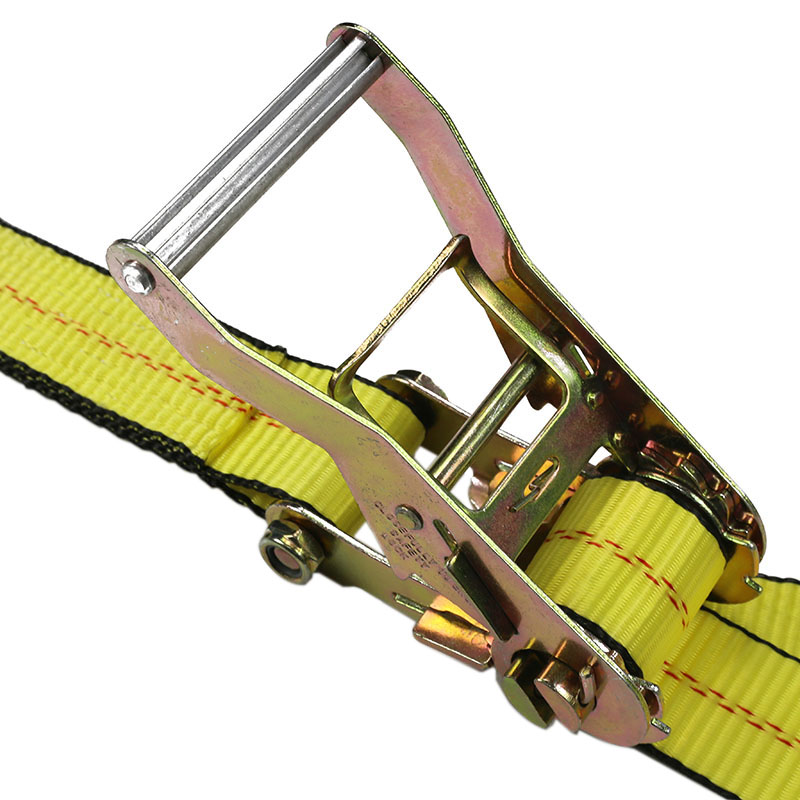 2inch Durable Black Edging Trailer Ratchet Strap na may Twist Hooks