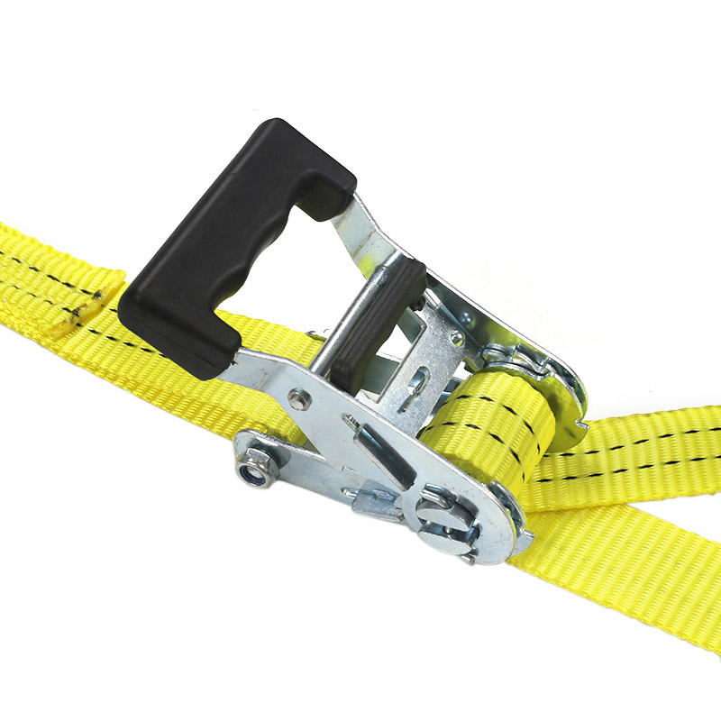 35mm 2t Rubber Coated Handle Ratchet Straps para sa Cargo Transport