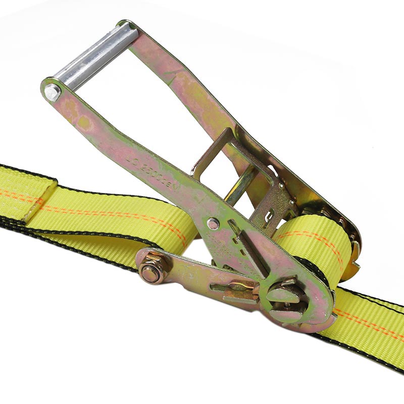 2'' Flat Hook Ratchet Straps para sa Trailer Truck Load Securement