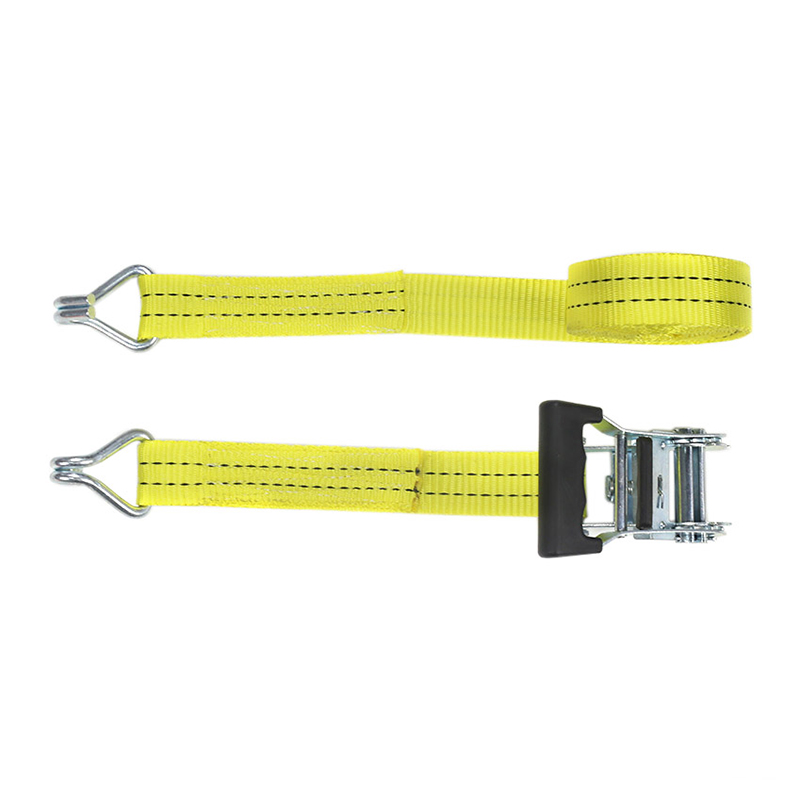 35mm 2t Rubber Coated Handle Ratchet Straps para sa Cargo Transport