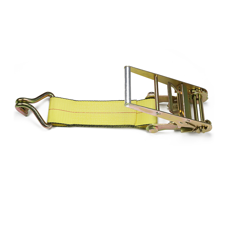4 pulgadang Mahabang Aluminum Handle Double J Hook Ratchet Straps
