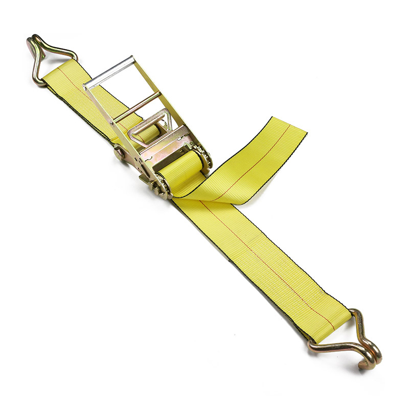 4 pulgadang Mahabang Aluminum Handle Double J Hook Ratchet Straps 4 pulgadang Mahabang Aluminum Handle Double J Hook Ratchet Straps