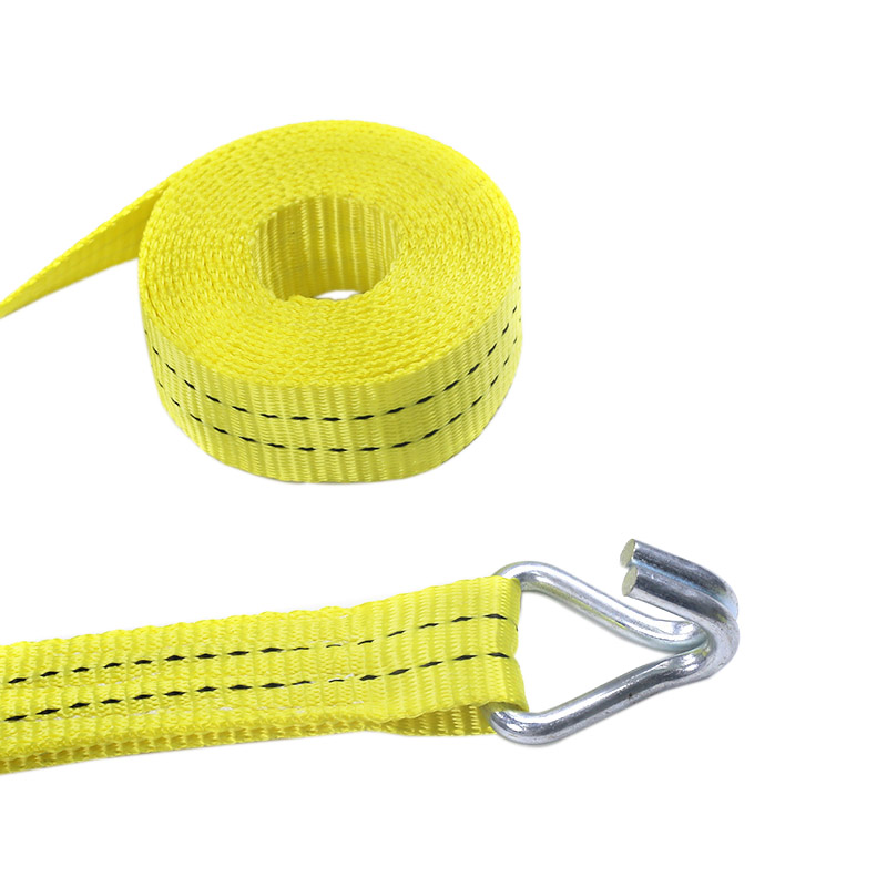 35mm 2t Rubber Coated Handle Ratchet Straps para sa Cargo Transport