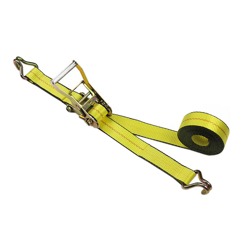 2inch Durable Black Edging Trailer Ratchet Strap na may Twist Hooks