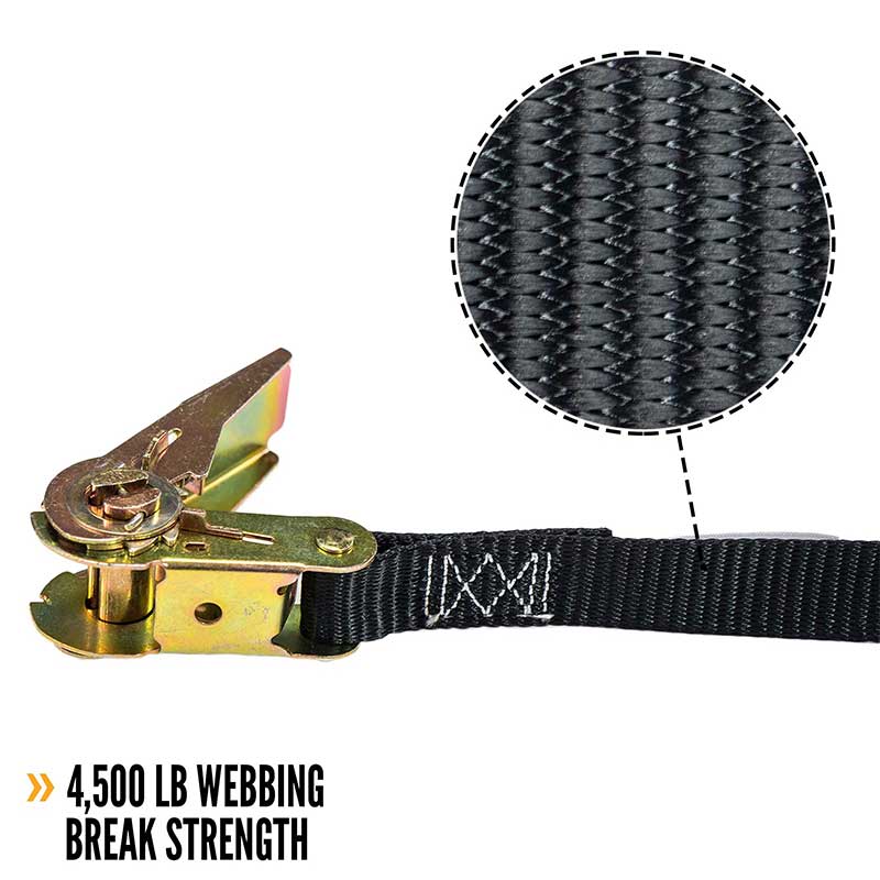 Ang 1 X 10' Black Endless Ratchet Strap