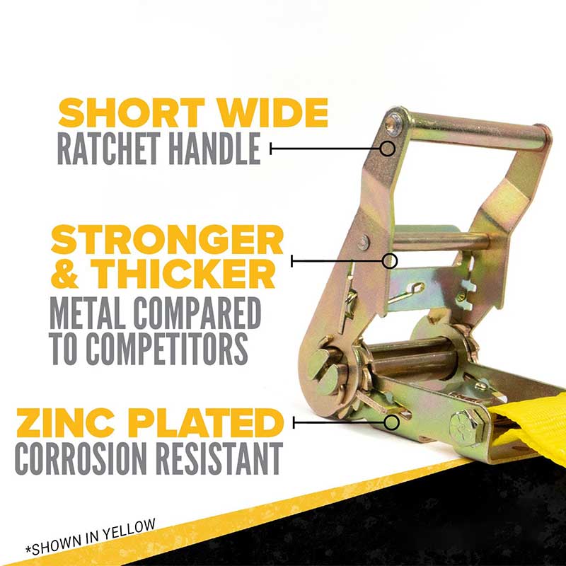 Ang Force 2 X 10' Yellow Endless Ratchet Strap