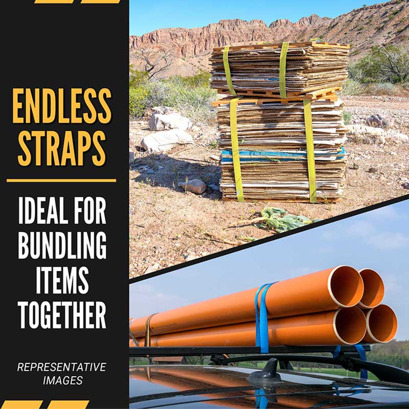 Ang Force 2 X 10' Yellow Endless Ratchet Strap