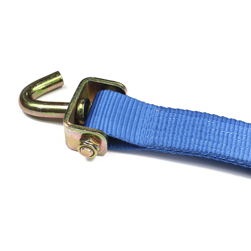 Ang 2INCH heavy-duty Ratchet Strap Swivel Hooks At Rubber Blocks