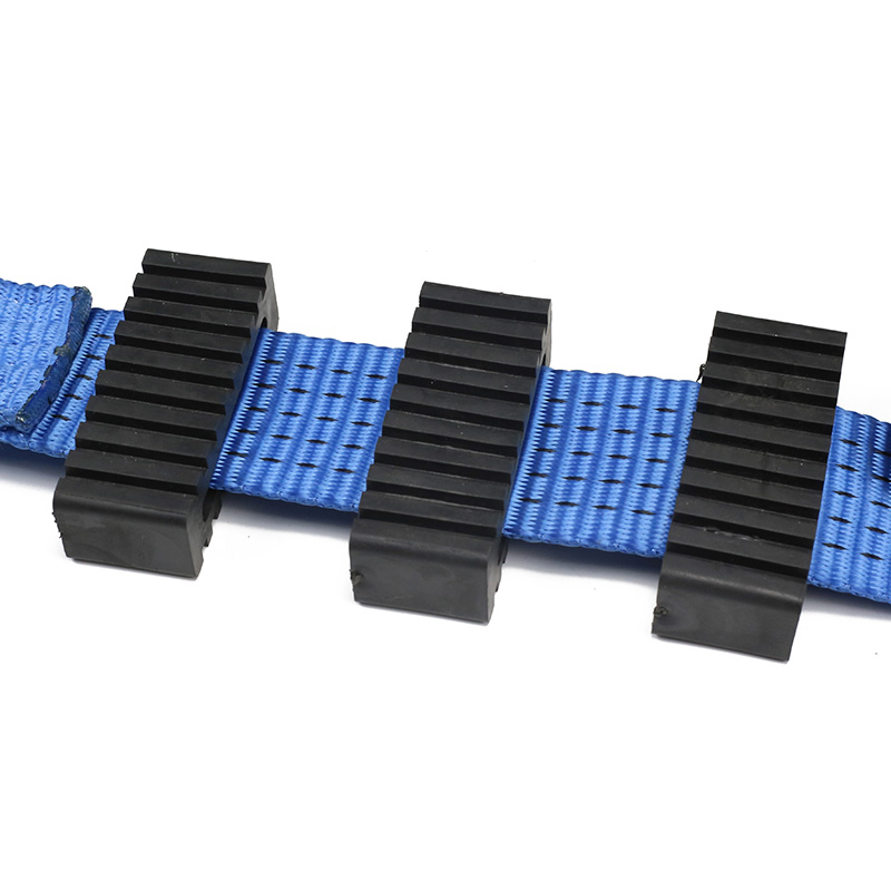 Ang 2INCH heavy-duty Ratchet Strap Swivel Hooks At Rubber Blocks