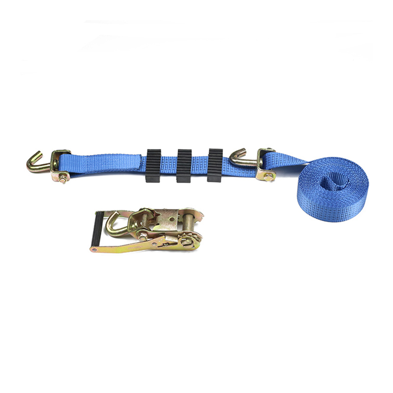 Ang 2INCH heavy-duty Ratchet Strap Swivel Hooks At Rubber Blocks