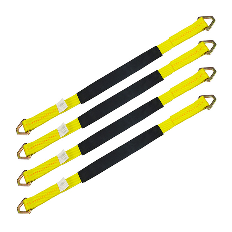 Ang 4 Pack Axle Straps 2-inch Tire Wheel Down Strap