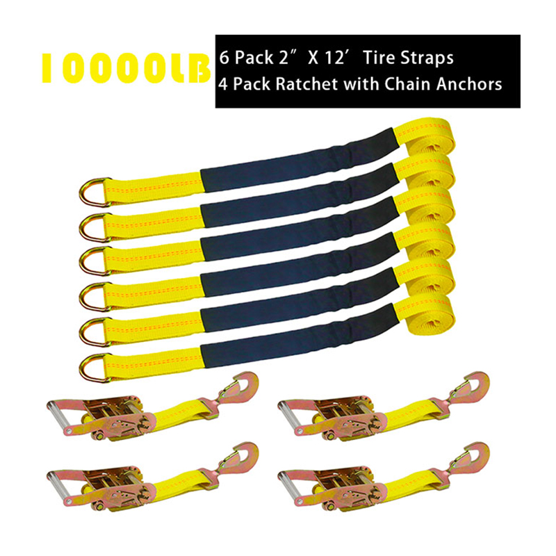 Ang Gulong Pababang Strap 10000lbs Axle Straps Tie Downs