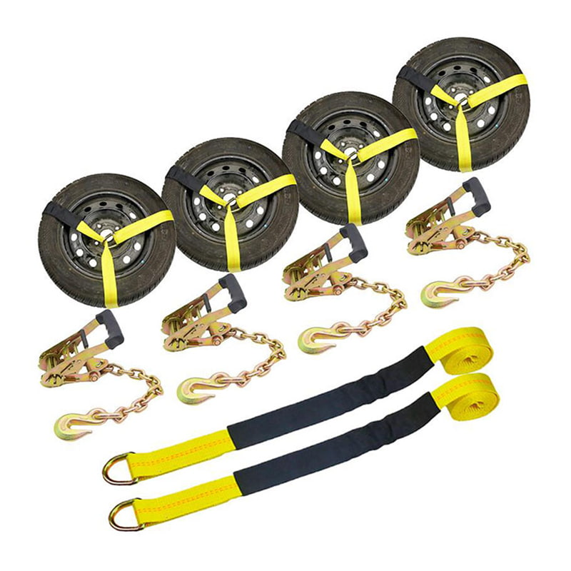 Ang Wheel Lift Strap 10000lbs Lasso Strap na May Chain