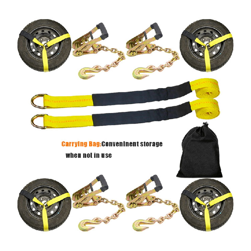 Ang Wheel Lift Strap 10000lbs Lasso Strap na May Chain