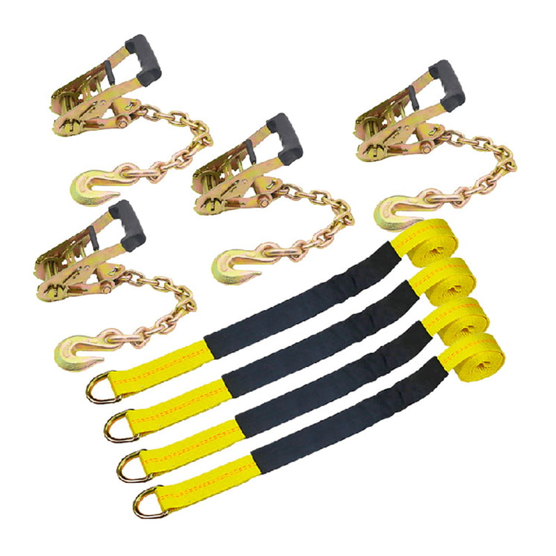 Ang Wheel Lift Strap 10000lbs Lasso Strap na May Chain