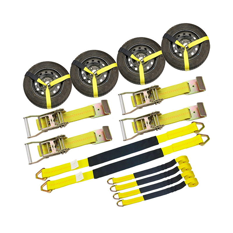 Ang Wheel Straps na May Flat Hook D Ring