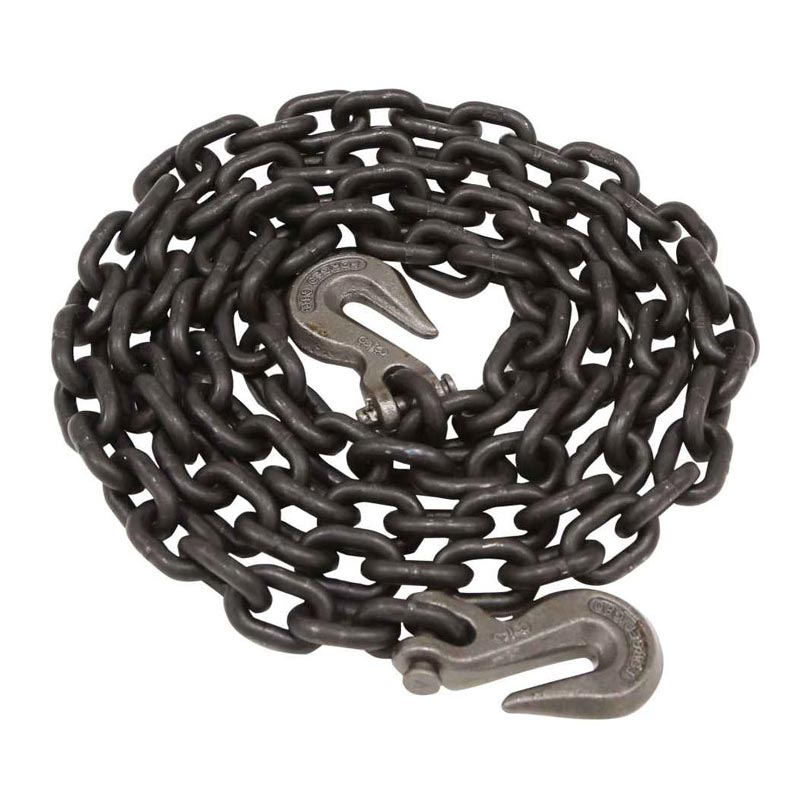 Ang 12 Tie Down Chain Assembly W Clevis Grab Hooks - Grade 80
