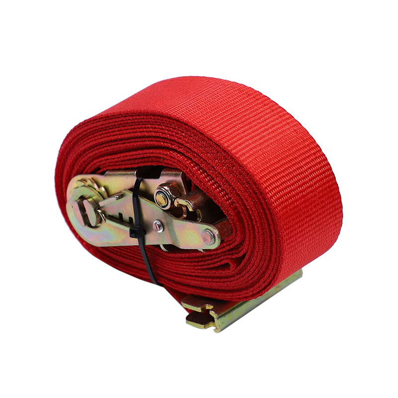 Ang 2'' X 12' Red E-Track Ratchet Strap