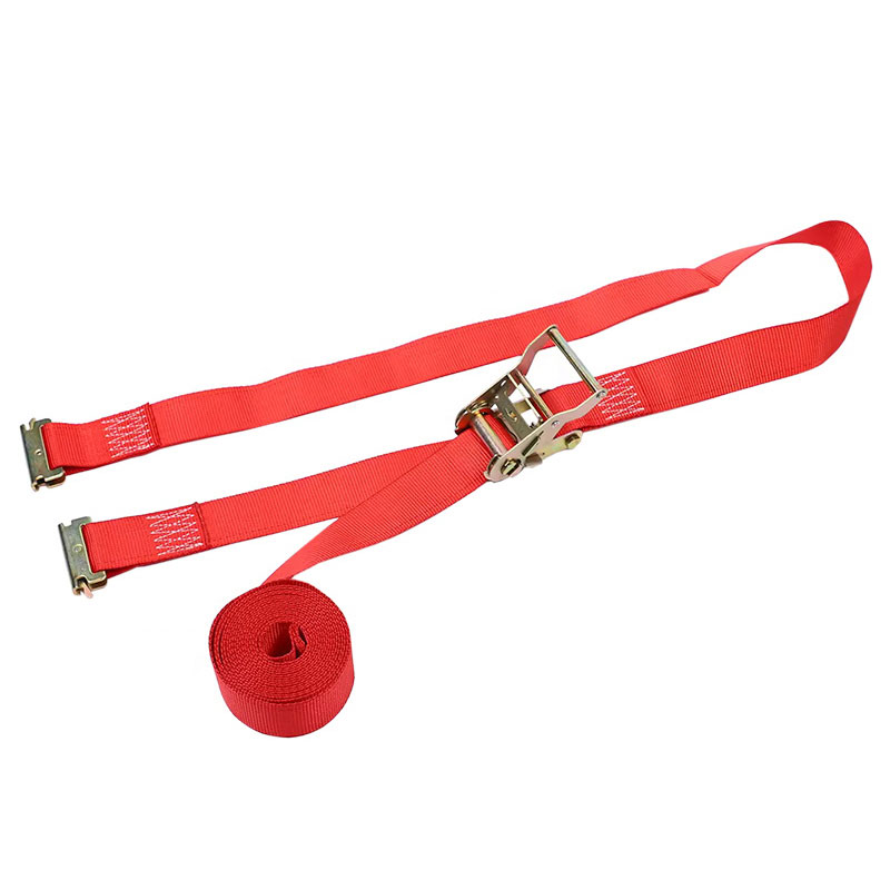 Ang 2'' X 12' Red E-Track Ratchet Strap