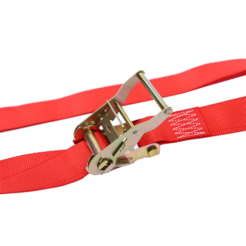 Ang 2'' X 12' Red E-Track Ratchet Strap