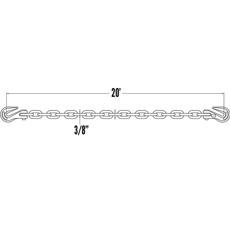 Ang 3/8' Transport Chain Grade 70