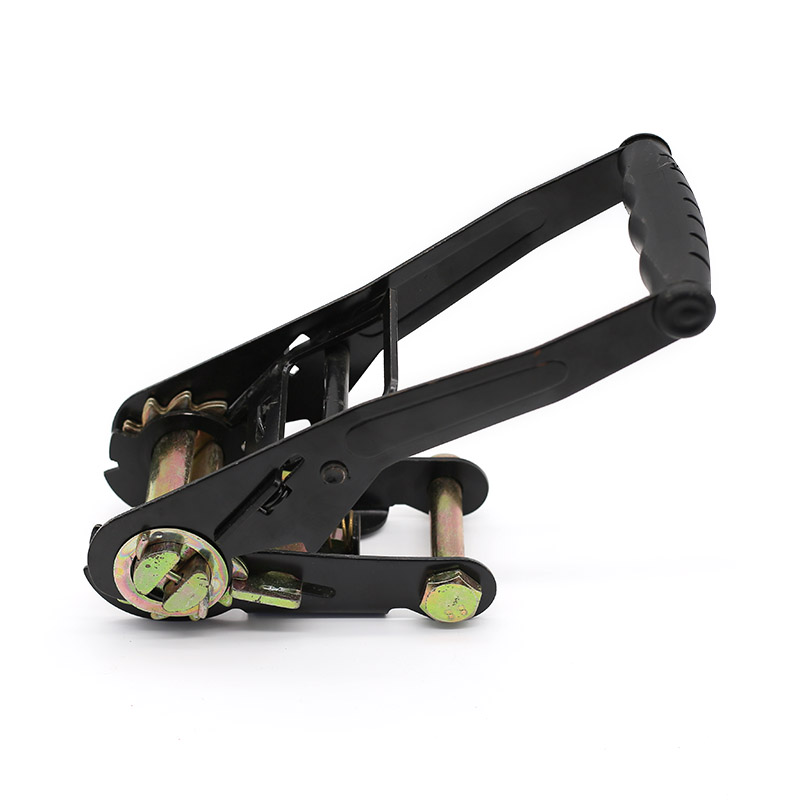 Ang 2-Inch 5T Plated Black Ratchet Buckle