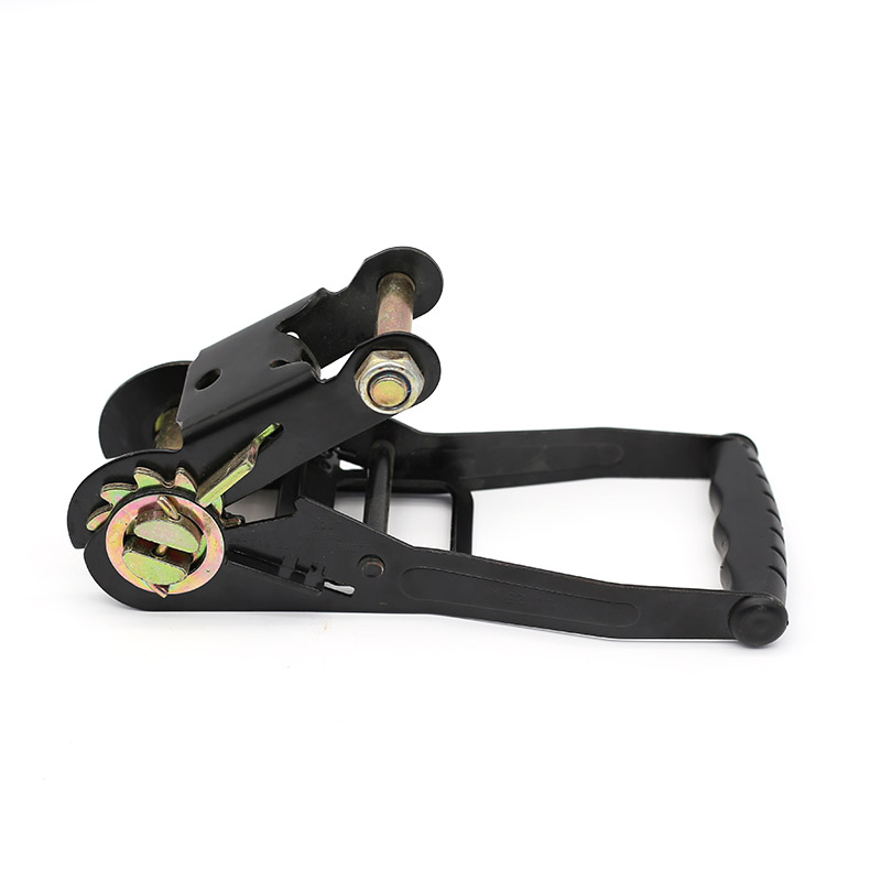 Ang 2-Inch 5T Plated Black Ratchet Buckle