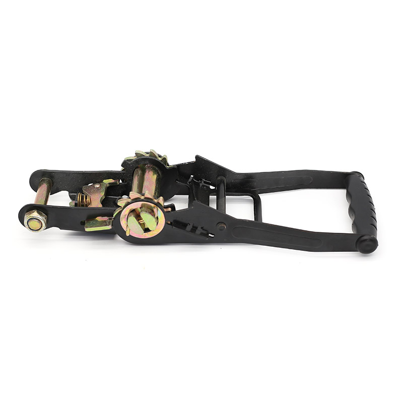 Ang 2-Inch 5T Plated Black Ratchet Buckle