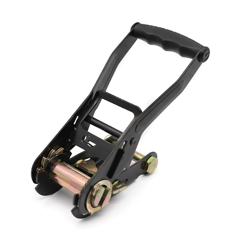 Ang 2-Inch 5T Plated Black Ratchet Buckle